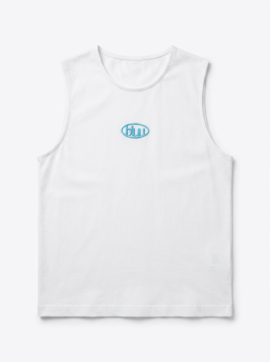 White Sleeveless Tee
